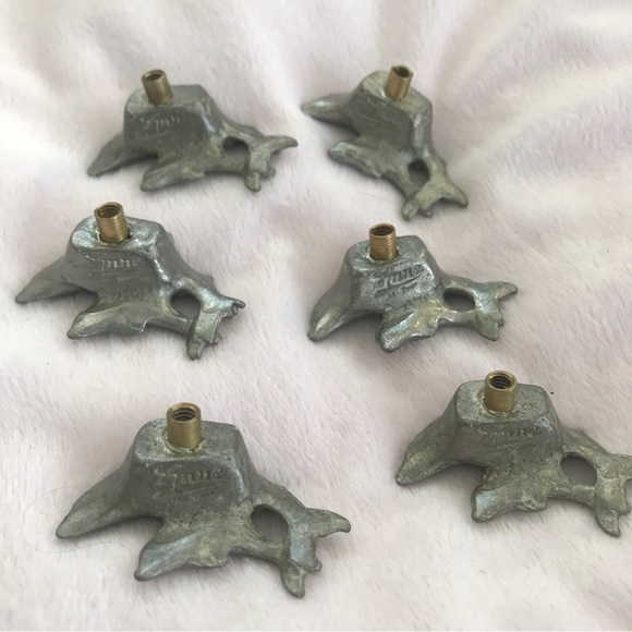 Anne at Home set of 6 dolphin family cabinet drawer knobs pulls natural pewter - Picture 3 of 5